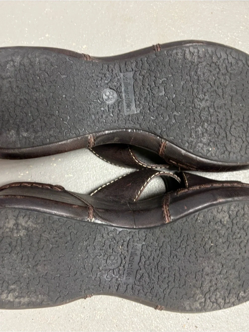 Vintage Xhilaration Brown Platform Wedge Sandals Womens 6.5 Y2K Chunky